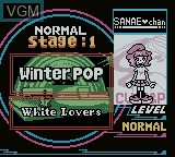 Image du menu du jeu Pop'n Music GB sur Nintendo Game Boy Color