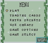 Image du menu du jeu Powerpuff Girls, The - Paint the Townsville Green sur Nintendo Game Boy Color