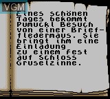 Image du menu du jeu Pumuckls Abenteuer im Geisterschloss sur Nintendo Game Boy Color