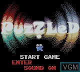 Image du menu du jeu Puzzled sur Nintendo Game Boy Color