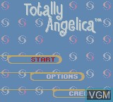 Image du menu du jeu Rugrats - Totally Angelica sur Nintendo Game Boy Color