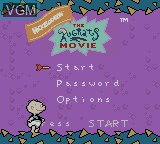 Image du menu du jeu Rugrats Movie, The sur Nintendo Game Boy Color