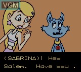 Image du menu du jeu Sabrina the Animated Series - Spooked! sur Nintendo Game Boy Color