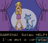 Image du menu du jeu Sabrina the Animated Series - Zapped! sur Nintendo Game Boy Color