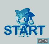 Image du menu du jeu Sonic 7 sur Nintendo Game Boy Color