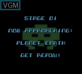 Image du menu du jeu Space Invasion sur Nintendo Game Boy Color
