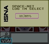 Image du menu du jeu Space-Net - Cosmo Red sur Nintendo Game Boy Color