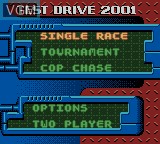 Image du menu du jeu Test Drive 2001 sur Nintendo Game Boy Color