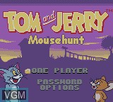 Image du menu du jeu Tom and Jerry - Mouse Hunt sur Nintendo Game Boy Color