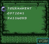 Image du menu du jeu Antz World Sportz sur Nintendo Game Boy Color