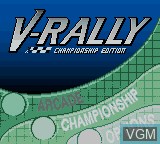Image du menu du jeu V-Rally - Championship Edition sur Nintendo Game Boy Color