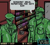Image du menu du jeu Army Men - Sarge's Heroes 2 sur Nintendo Game Boy Color