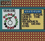 Image du menu du jeu Ballistic sur Nintendo Game Boy Color