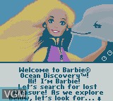 Image du menu du jeu Barbie - Ocean Discovery sur Nintendo Game Boy Color