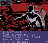 Image du menu du jeu Batman Beyond - Return of the Joker sur Nintendo Game Boy Color
