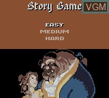 Image du menu du jeu Beauty and the Beast - A Board Game Adventure sur Nintendo Game Boy Color