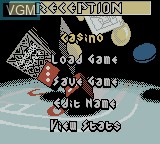 Image du menu du jeu Caesars Palace II sur Nintendo Game Boy Color