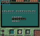 Image du menu du jeu Cannon Fodder sur Nintendo Game Boy Color