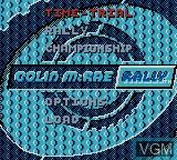 Image du menu du jeu Colin McRae Rally sur Nintendo Game Boy Color