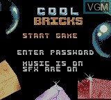 Image du menu du jeu Cool Bricks sur Nintendo Game Boy Color