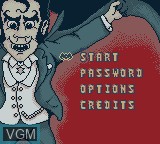 Image du menu du jeu Dracula - Crazy Vampire sur Nintendo Game Boy Color