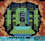 Image du menu du jeu Crystalis sur Nintendo Game Boy Color