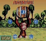 Image du menu du jeu Donkey Kong Country sur Nintendo Game Boy Color