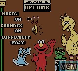 Image du menu du jeu Elmo in Grouchland sur Nintendo Game Boy Color
