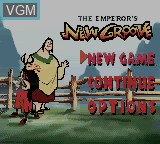 Image du menu du jeu Emperor's New Groove, The sur Nintendo Game Boy Color