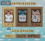 Image du menu du jeu Hamster Club - Awasete Chu sur Nintendo Game Boy Color