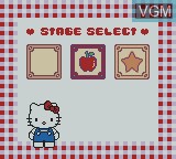 Image du menu du jeu Hello Kitty no Magical Museum sur Nintendo Game Boy Color