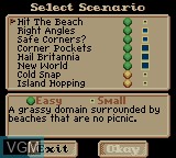 Image du menu du jeu Heroes of Might and Magic sur Nintendo Game Boy Color