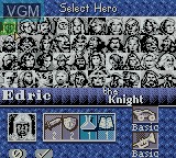 Image du menu du jeu Heroes of Might and Magic II sur Nintendo Game Boy Color