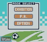 Image du menu du jeu International Superstar Soccer 99 sur Nintendo Game Boy Color