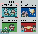 Image du menu du jeu J.League Excite Stage GB sur Nintendo Game Boy Color