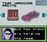 Image du menu du jeu Jeff Gordon XS Racing sur Nintendo Game Boy Color