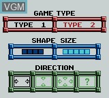 Image du menu du jeu Klustar sur Nintendo Game Boy Color