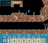 Image in-game du jeu Lemmings & Oh No! More Lemmings sur Nintendo Game Boy Color