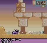 Image in-game du jeu Rhino Rumble sur Nintendo Game Boy Color