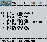 Image in-game du jeu 8-in-1 sur Nintendo Game Boy Color