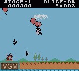 Image in-game du jeu Balloon Fight GB sur Nintendo Game Boy Color