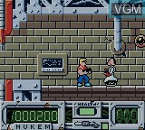 Image in-game du jeu Duke Nukem sur Nintendo Game Boy Color