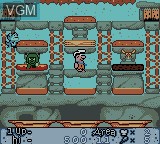 Image in-game du jeu Flintstones, The - BurgerTime in Bedrock sur Nintendo Game Boy Color