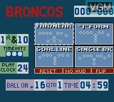 Image in-game du jeu Madden NFL 2000 sur Nintendo Game Boy Color