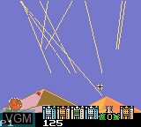 Image in-game du jeu Missile Command sur Nintendo Game Boy Color