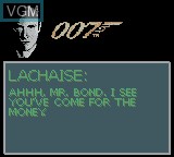 Image in-game du jeu 007 - The World Is Not Enough sur Nintendo Game Boy Color