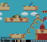 Image in-game du jeu Rainbow Islands sur Nintendo Game Boy Color