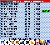 Image in-game du jeu Anpfiff - Der RTL Fussball-Manager sur Nintendo Game Boy Color