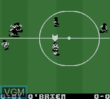 Image in-game du jeu European Super League sur Nintendo Game Boy Color