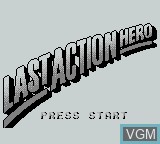 Image de l'ecran titre du jeu Last Action Hero sur Nintendo Game Boy